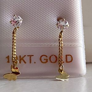 10k Solid Yellow Gold Earrings